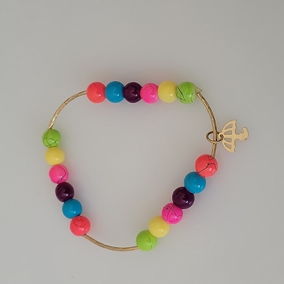 3 pc. Set charm bracelet bundle, tiara, mermaid, and umbrella charms - Picture 6 of 7